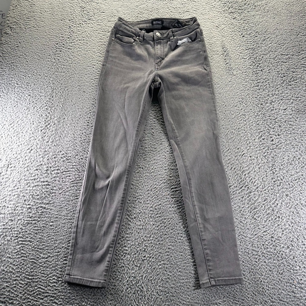 Buffalo David Bitton Jeans Womens 4 Gray Cotton Denim Skinny Stretch Workwear